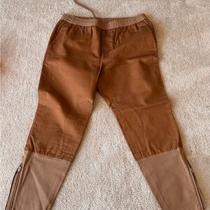 Gucci Two-Tone Brown & Tan Jogger Pants